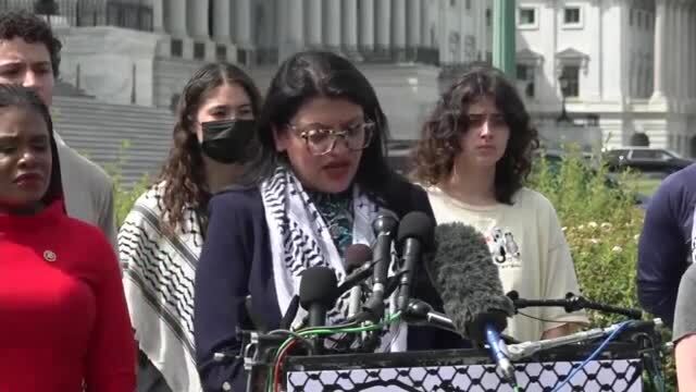 LIVE: Democrats, GWU students hold press conference about pro-Palestinian protests